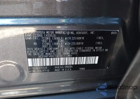2024 Toyota Rav4 Hybrid Se from USA, damaged, VIN 4T3T6RFV8RU158792